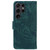 Samsung Galaxy S24 Ultra 5G Tiger Embossing Pattern Flip Leather Phone Case - Green