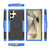 Samsung Galaxy S24 Ultra 5G Tire Texture TPU + PC Phone Case with Holder - Blue