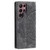 Samsung Galaxy S24 Ultra 5G Totem Embossed Magnetic Leather Phone Case - Grey