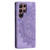 Samsung Galaxy S24 Ultra 5G Totem Embossed Magnetic Leather Phone Case - Purple