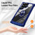 Samsung Galaxy S24 Ultra 5G TPU + PC Lens Protection Phone Case with Ring Holder - Blue