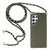 Samsung Galaxy S24 Ultra 5G Wheat Straw Material + TPU Phone Case with Lanyard - Army Green