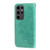 Samsung Galaxy S24 Ultra 7-petal Flowers Embossing Leather Phone Case - Green