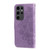 Samsung Galaxy S24 Ultra 7-petal Flowers Embossing Leather Phone Case - Light Purple