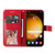 Samsung Galaxy S24 Ultra 7-petal Flowers Embossing Leather Phone Case - Red