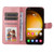 Samsung Galaxy S24 Ultra Classic Calf Texture Flip Leather Phone Case - Rose Gold