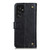 Samsung Galaxy S24 Ultra Copper Buckle Nappa Texture Leather Phone Case - Black