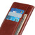 Samsung Galaxy S24 Ultra Copper Buckle Nappa Texture Leather Phone Case - Brown