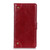 Samsung Galaxy S24 Ultra Copper Buckle Nappa Texture Leather Phone Case - Wine Red