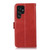 Samsung Galaxy S24 Ultra Crazy Horse Top Layer Cowhide Leather Phone Case - Red