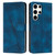 Samsung Galaxy S24 Ultra Dream Triangle Leather Phone Case with Long Lanyard - Blue