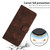 Samsung Galaxy S24 Ultra Dream Triangle Leather Phone Case with Long Lanyard - Brown