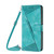 Samsung Galaxy S24 Ultra Dream Triangle Leather Phone Case with Long Lanyard - Green