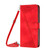 Samsung Galaxy S24 Ultra Dream Triangle Leather Phone Case with Long Lanyard - Red