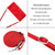 Samsung Galaxy S24 Ultra Dream Triangle Leather Phone Case with Long Lanyard - Red