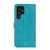 Samsung Galaxy S24 Ultra European Floral Embossed Leather Phone Case - Blue