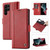 Samsung Galaxy S24 Ultra LC.IMEEKE Skin-friendly Card Slots Leather Phone Case - Red