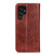 Samsung Galaxy S24 Ultra Magnetic Crazy Horse Texture Leather Phone Case - Brown