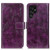 Samsung Galaxy S24 Ultra Retro Crazy Horse Texture Leather Phone Case - Purple