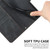 Samsung Galaxy S24 Ultra Skin Feel Stripe Pattern Leather Phone Case with Long Lanyard - Black