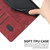 Samsung Galaxy S24 Ultra Skin Feel Stripe Pattern Leather Phone Case with Long Lanyard - Red