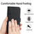 Samsung Galaxy S24 Ultra Stitching Calf Texture Buckle Leather Phone Case - Black