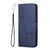 Samsung Galaxy S24 Ultra Stitching Calf Texture Buckle Leather Phone Case - Blue