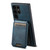 Samsung Galaxy S24 Ultra Suteni H02 Leather Wallet Stand Back Phone Case - Blue