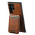 Samsung Galaxy S24 Ultra Suteni H02 Leather Wallet Stand Back Phone Case - Brown