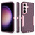 Samsung Galaxy S24+ 5G 2 in 1 Magnetic PC + TPU Phone Case - Purple Red+Pink