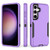 Samsung Galaxy S24+ 5G 2 in 1 Magnetic PC + TPU Phone Case - Purple+Black