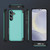 Samsung Galaxy S24+ 5G 3 in 1 Flip Holder Phone Case - Cyan Samsung Galaxy S24+ 5G 3 in 1 Flip Holder Phone Case - Cyan