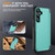 Samsung Galaxy S24+ 5G 3 in 1 Flip Holder Phone Case - Cyan Samsung Galaxy S24+ 5G 3 in 1 Flip Holder Phone Case - Cyan