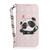 Samsung Galaxy S24+ 5G 3D Colored Horizontal Flip Leather Phone Case - Heart Panda