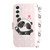 Samsung Galaxy S24+ 5G 3D Colored Horizontal Flip Leather Phone Case - Heart Panda