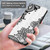 Samsung Galaxy S24+ 5G 3D Painting Pattern Flip Leather Phone Case - Diagonal Black Flower