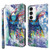 Samsung Galaxy S24+ 5G 3D Painting Pattern Flip Leather Phone Case - Watercolor Owl