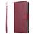 Samsung Galaxy S24+ 5G 9-Card Slots Zipper Wallet Bag Leather Phone Case - Wine Red