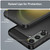 Samsung Galaxy S24+ 5G Brushed Texture Carbon Fiber TPU Phone Case - Black