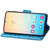 Samsung Galaxy S24+ 5G Butterfly Love Flower Embossed Leather Phone Case - Blue