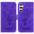 Samsung Galaxy S24+ 5G Butterfly Rose Embossed Leather Phone Case - Purple