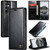 Samsung Galaxy S24+ 5G CaseMe 003 Crazy Horse Texture Flip Leather Phone Case - Black