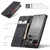 Samsung Galaxy S24+ 5G CaseMe 013 Multifunctional Horizontal Flip Leather Phone Case - Black