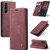 Samsung Galaxy S24+ 5G CaseMe 013 Multifunctional Horizontal Flip Leather Phone Case - Wine Red