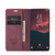 Samsung Galaxy S24+ 5G CaseMe 013 Multifunctional Horizontal Flip Leather Phone Case - Wine Red