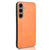 Samsung Galaxy S24+ 5G Cow Pattern Sewing Back Cover Phone Case - Orange