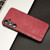 Samsung Galaxy S24+ 5G Cow Pattern Sewing Back Cover Phone Case - Red