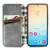 Samsung Galaxy S24+ 5G Cubic Grid Pressed Magnetic Leather Phone Case - Grey