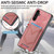 Samsung Galaxy S24+ 5G Denim Texture Leather Skin Phone Case with Card Slot - Pink