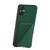 Samsung Galaxy S24+ 5G Denior Imitation Calf Leather Back Phone Case with Holder - Green